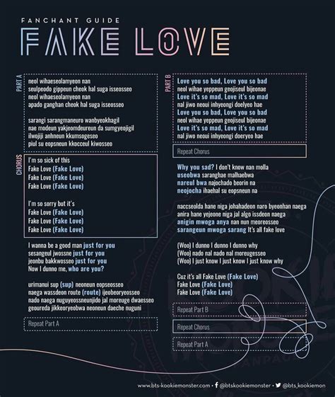 Fake Love lyrics credits, cast, crew of song