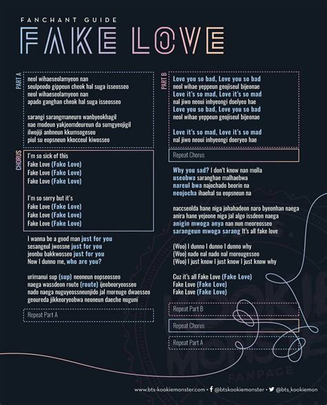 Fake love lyrics credits, cast, crew of song