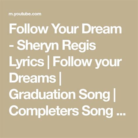 Follow Your Dream lyrics credits, cast, crew of song