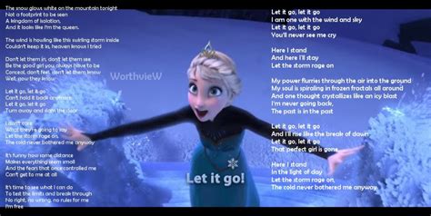 Frozen Warnings lyrics credits, cast, crew of song