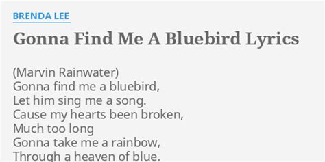 Gonna Find Me A Bluebird lyrics credits, cast, crew of song