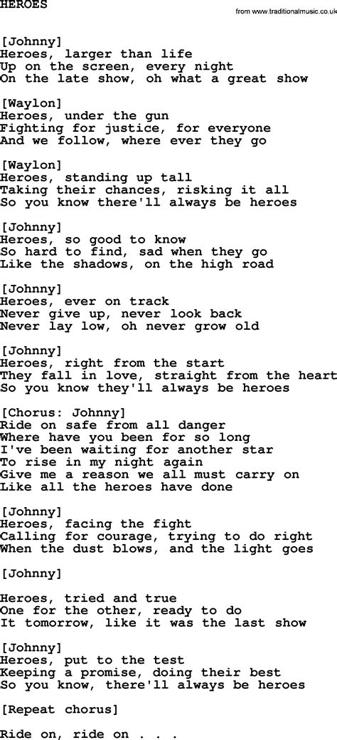 Heroes lyrics credits, cast, crew of song