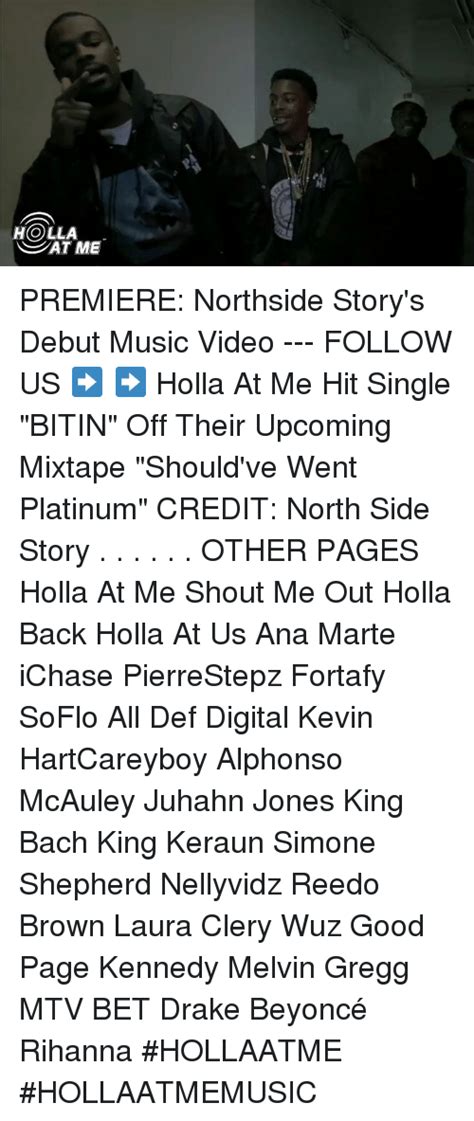 Holla at me lyrics credits, cast, crew of song