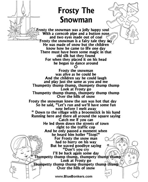 Holly Jolly Christmas / Frosty The Snowman lyrics credits, cast, crew of song