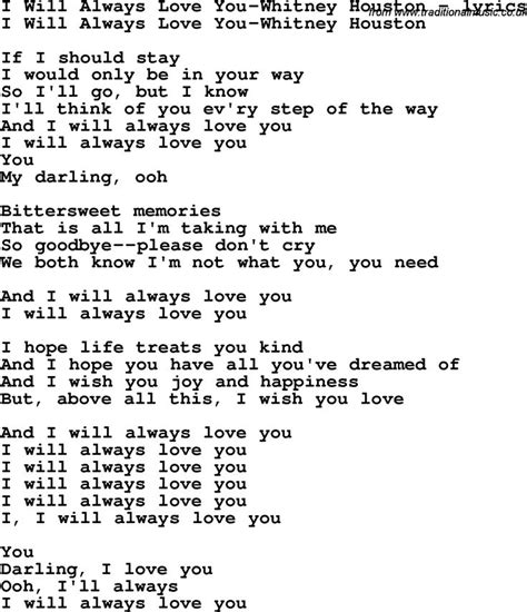 I Will Always Love You lyrics credits, cast, crew of song