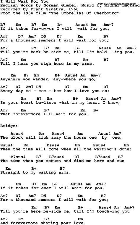 I Will Wait lyrics credits, cast, crew of song