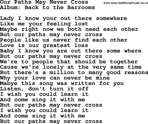 If Our Paths Cross lyrics credits, cast, crew of song