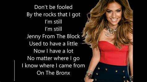 Jenny From The Block lyrics credits, cast, crew of song