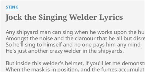 Jock the Singing Welder lyrics credits, cast, crew of song