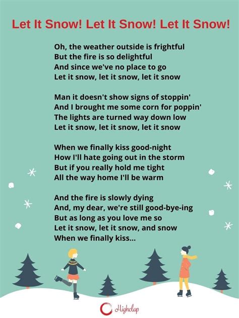 Let It Snow! lyrics credits, cast, crew of song