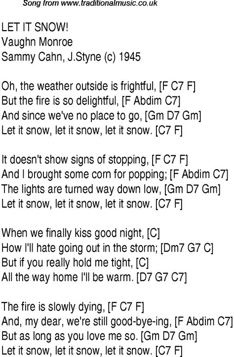 Let It Snow! Let It Snow! Let It Snow! lyrics credits, cast, crew of song