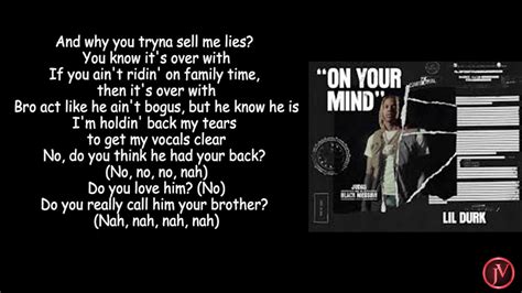 Lil Durk on your mind freestyle lyrics credits, cast, crew of song