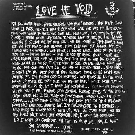 Love The Void lyrics credits, cast, crew of song