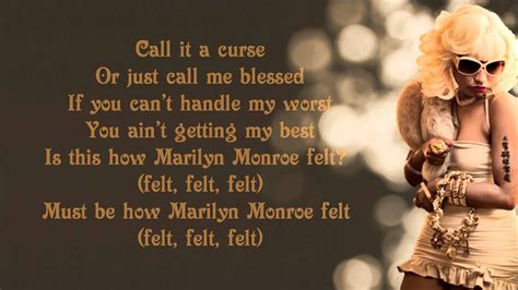 Marilyn Monroe lyrics credits, cast, crew of song