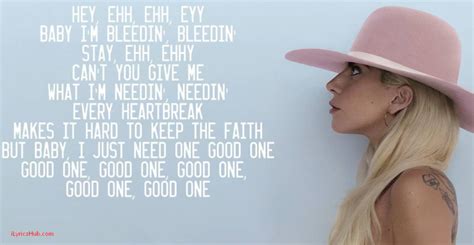 Million Reasons lyrics credits, cast, crew of song