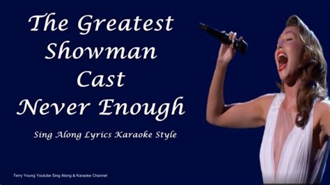 Never Enough lyrics credits, cast, crew of song