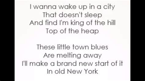 New York, New York lyrics credits, cast, crew of song