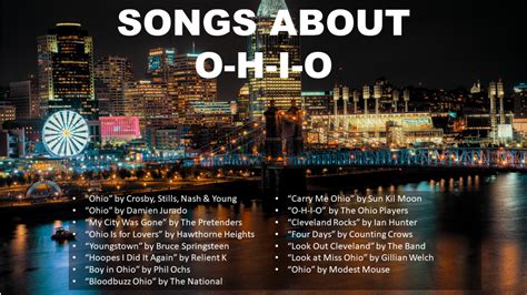 Ohio Is For Lovers lyrics credits, cast, crew of song