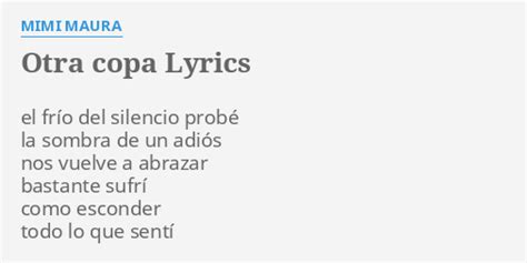 Otra Copa lyrics credits, cast, crew of song