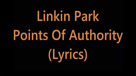 Points of Authority lyrics credits, cast, crew of song