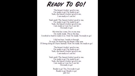 Ready To Go lyrics credits, cast, crew of song