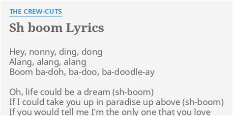 Sh-Boom lyrics credits, cast, crew of song