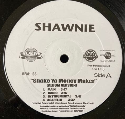 Shake Ya Money Maker lyrics credits, cast, crew of song