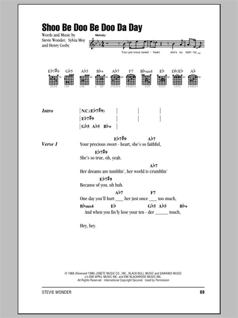 Shoo Be Doo lyrics credits, cast, crew of song