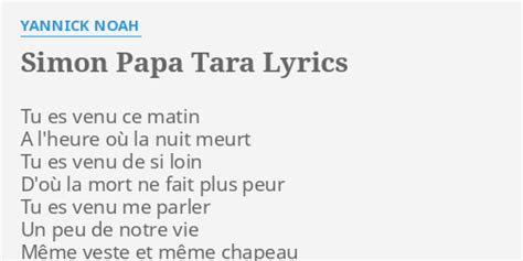 Simon Papa Tara lyrics credits, cast, crew of song