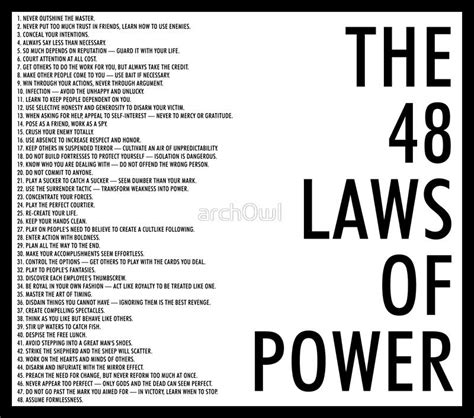 The 48 Laws Of Power lyrics credits, cast, crew of song