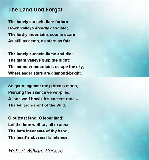 The Land God Forgot lyrics credits, cast, crew of song