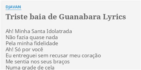 Triste Baía de Guanabara lyrics credits, cast, crew of song