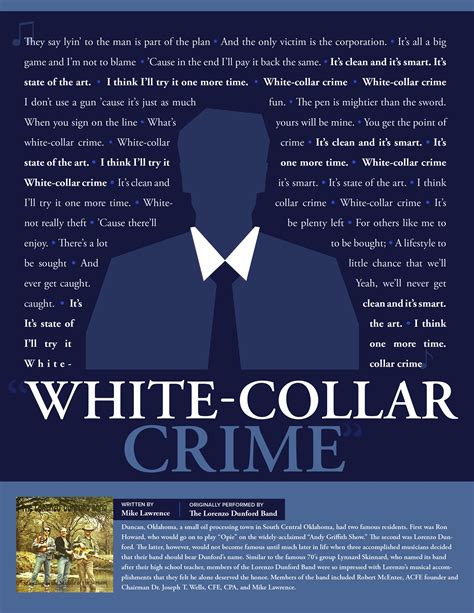 WHITE COLLAR CRIMES lyrics credits, cast, crew of song