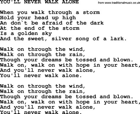 You'll Never Walk Alone lyrics credits, cast, crew of song