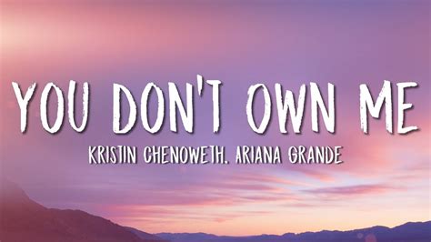 You Don't Own Me lyrics credits, cast, crew of song