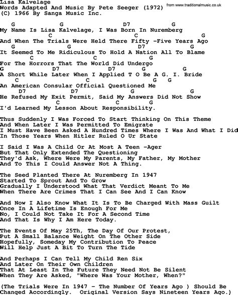 70 Miles lyrics [Pete Seeger]