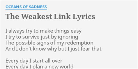 Accepting Our Weakness lyrics [Oceans Of Sadness]