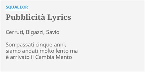 Acqua Marcia lyrics [Squallor]