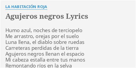 Agujeros Negros lyrics [La Habitación Roja]