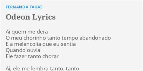 Ai Quem Me Dera lyrics [Fernanda Takai]