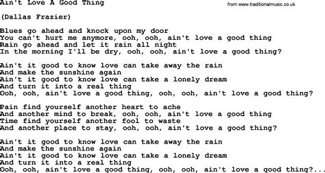 Ain’t Love a Good Thing lyrics [Loretta Lynn]