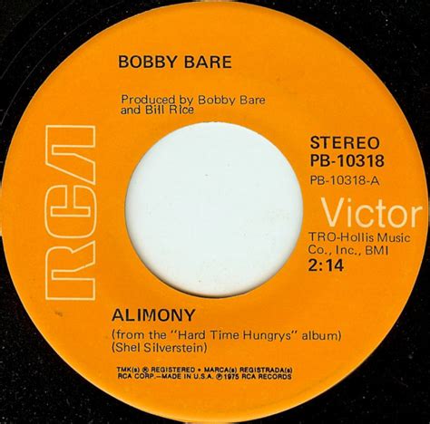 Alimony lyrics [Bobby Bare]