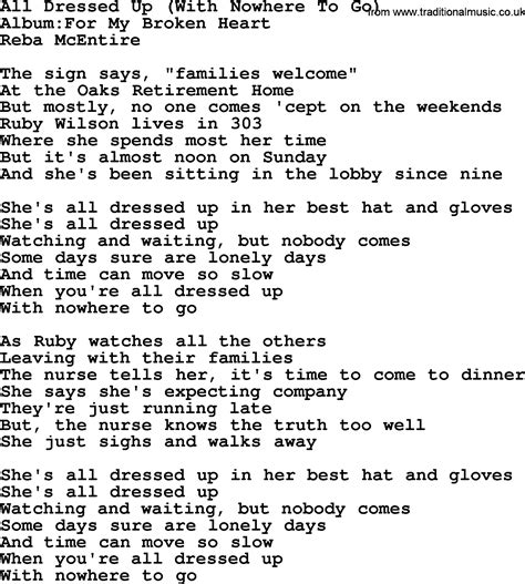 All Dressed Up lyrics [Reba McEntire]