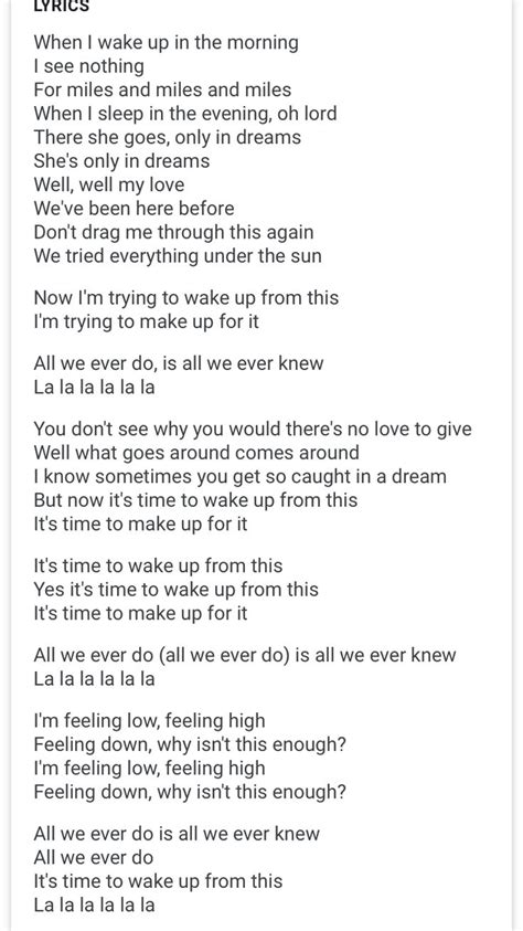 All We Ever Knew lyrics [The Head And The Heart]