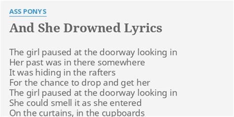 And She Drowned lyrics [Ass Ponys]