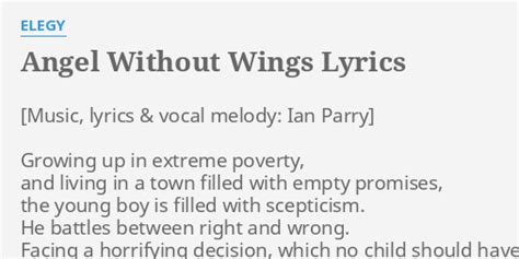 Angel Without Wings lyrics [Elegy]