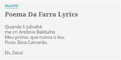 Apenas lyrics [Fausto]