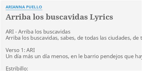 Arriba Los Buscavidas 2 lyrics [Arianna Puello]