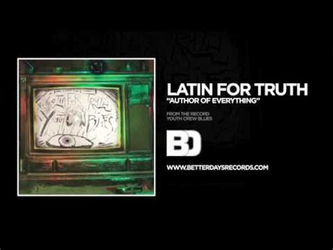 Author of Everything lyrics [Latin For Truth]