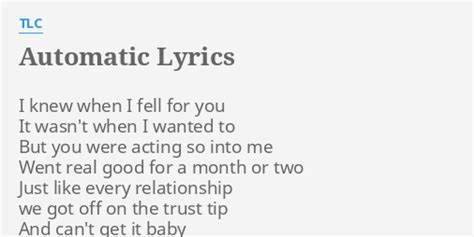 Automatic lyrics [TLC]
